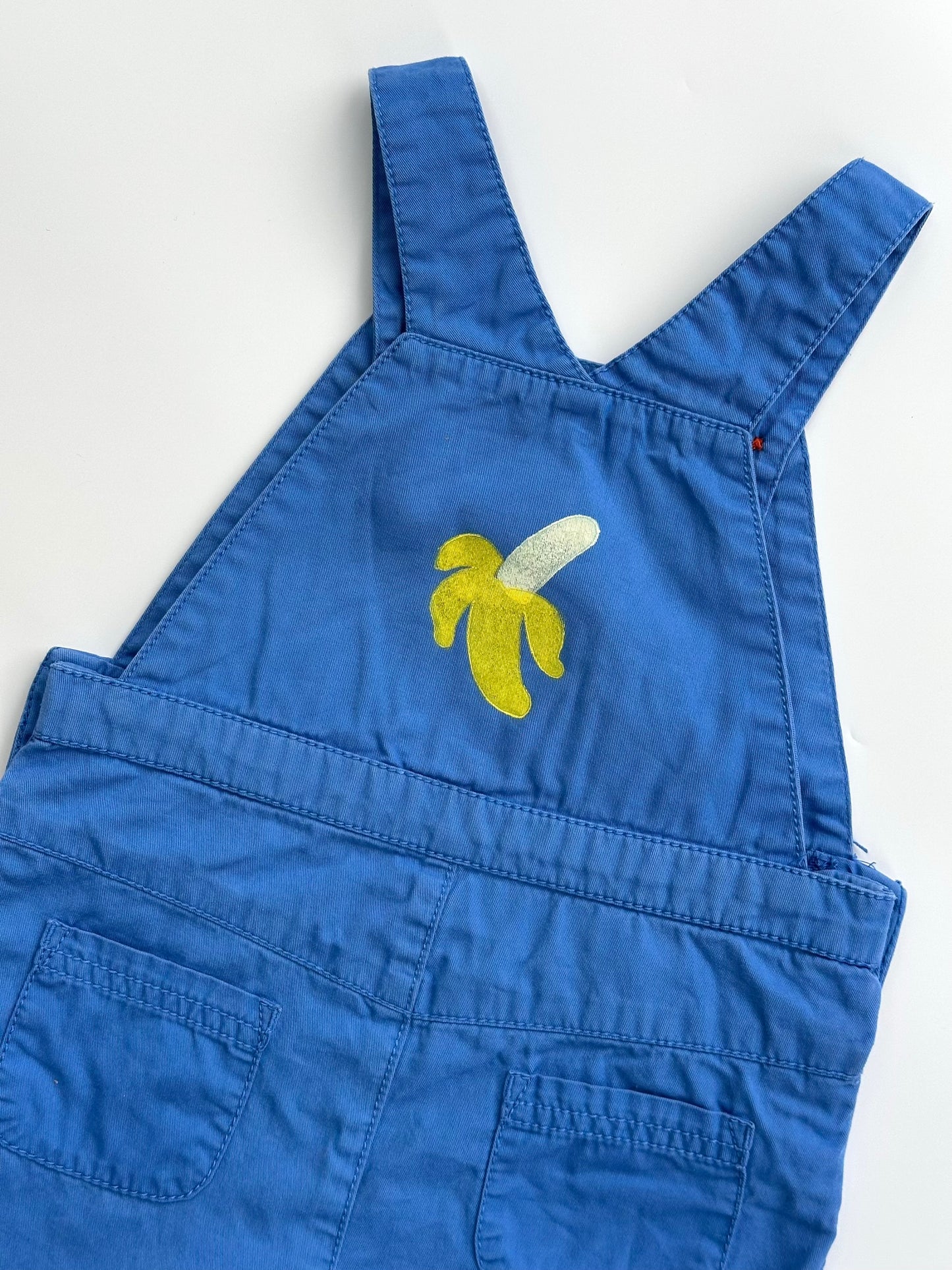 ‘Bananas’ Blue Cotton Dungarees