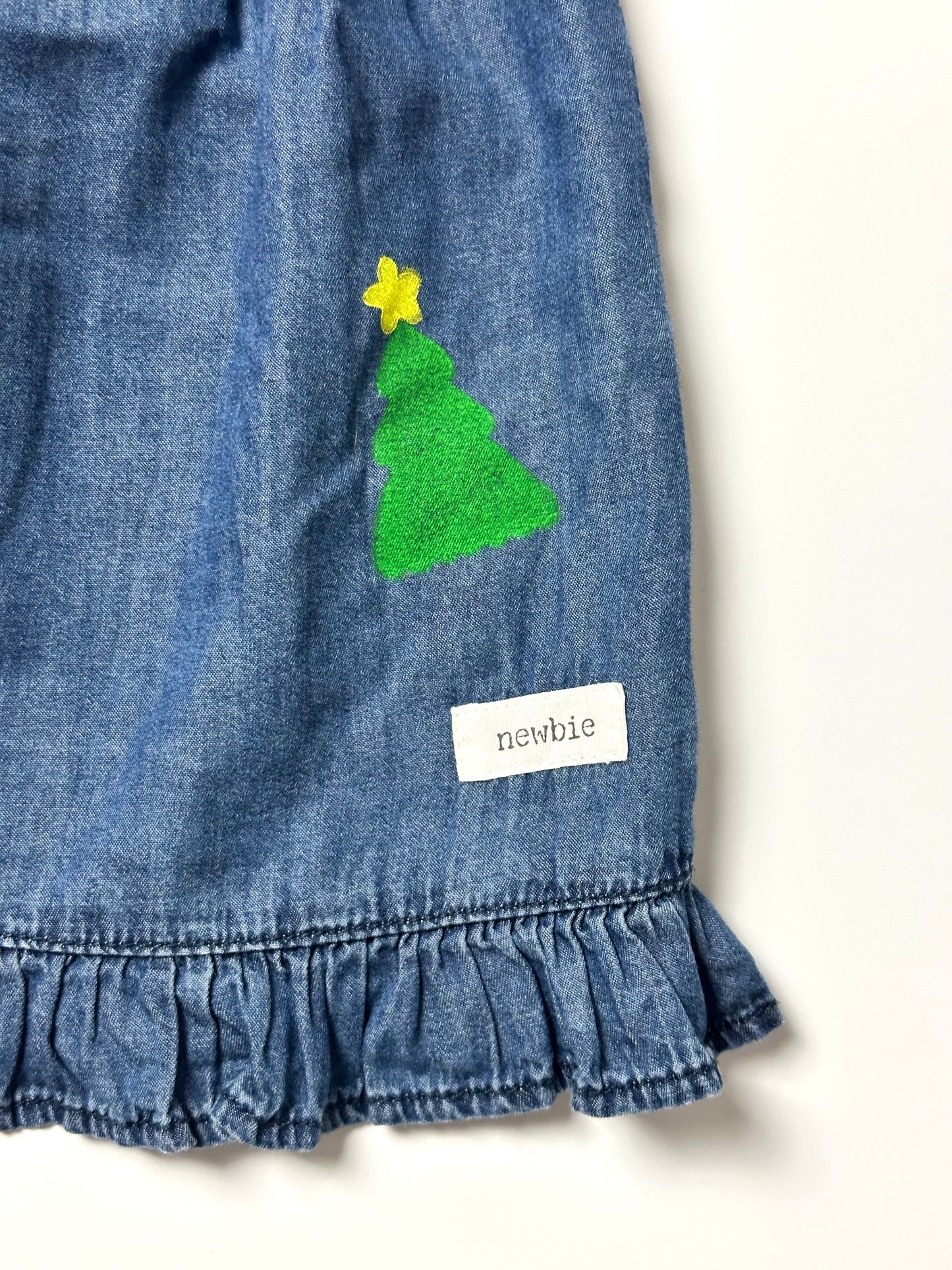 ‘My First Christmas’ Denim Dress