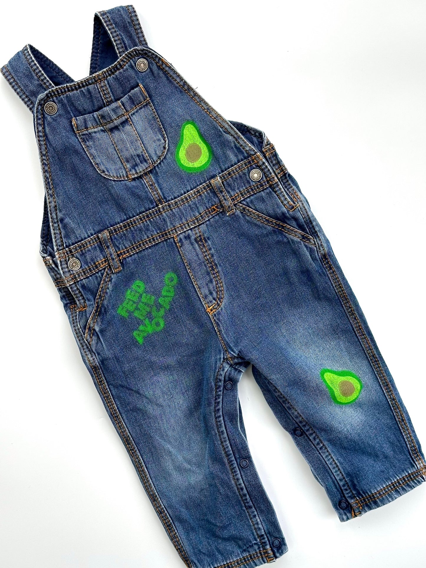 Avocado Print Dungarees