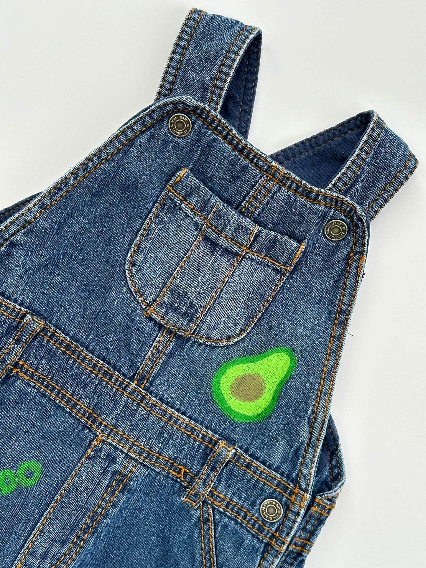 Avocado Print Dungarees